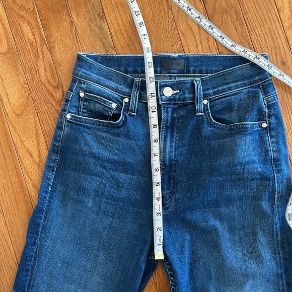 Mother High Waisted Rider Ankle in This Thing Between Us Straight Jeans Sz 26 - Picture 4 of 10